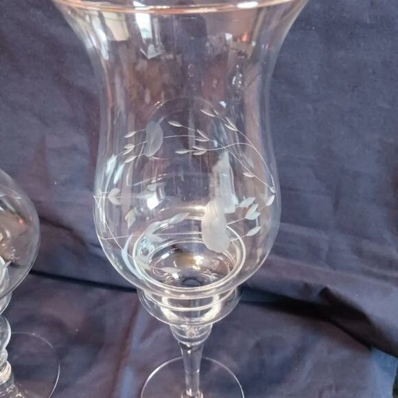 Princess house heritage  set of 2 crystal candle holder - Picture 3 of 9